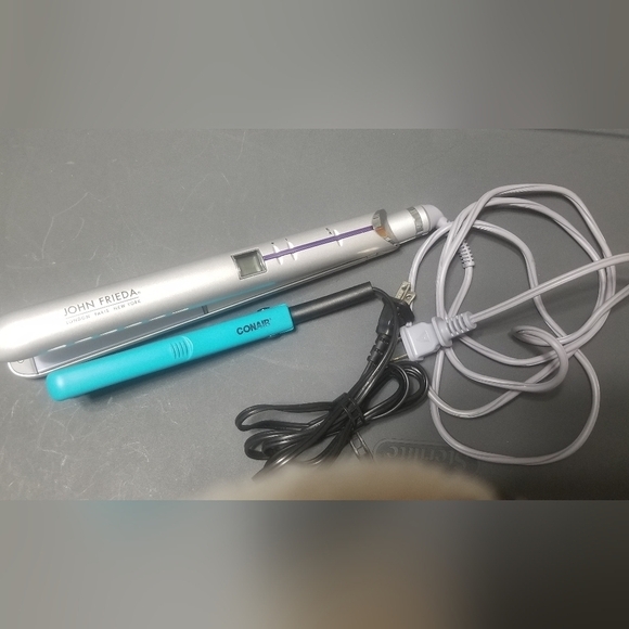 Hair Straighteners Bundle. John Freida 1" Width. Conair 1/2" Width. Both Work. - Picture 1 of 6